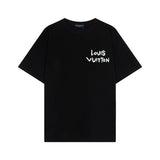Side profile of Louis Vuitton cotton t-shirt with everyday silhouette
