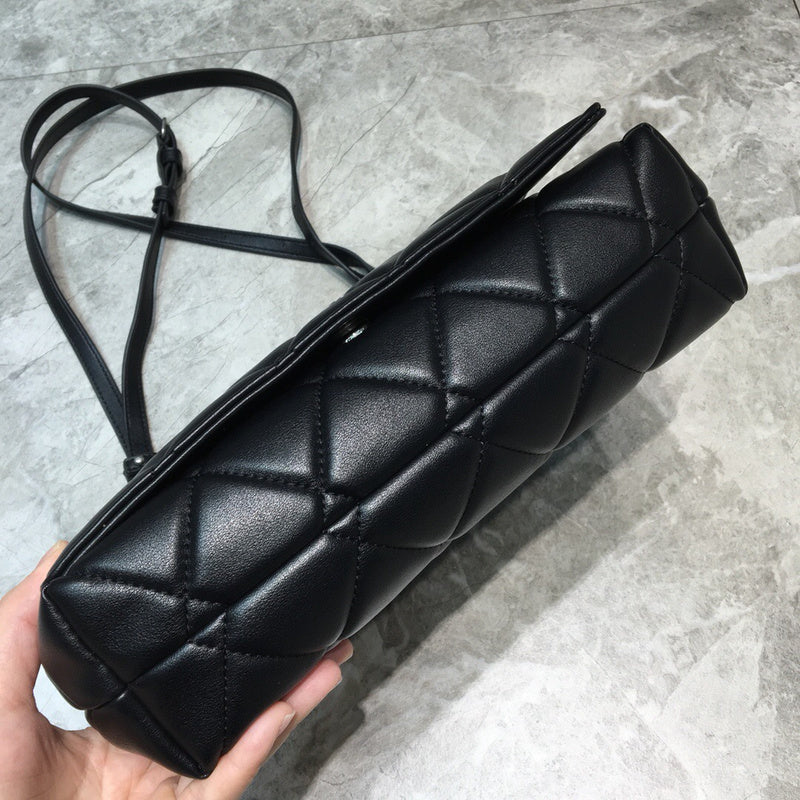 Refined Vegan Leather Handbag - Refined Silhouette | Women's Luxury Handbag #787 - hardware and detail close-up (image 5) of designer-inspired handbag