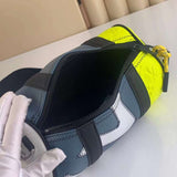 Top view of statement refined women's handbag – women's designer-style accessory