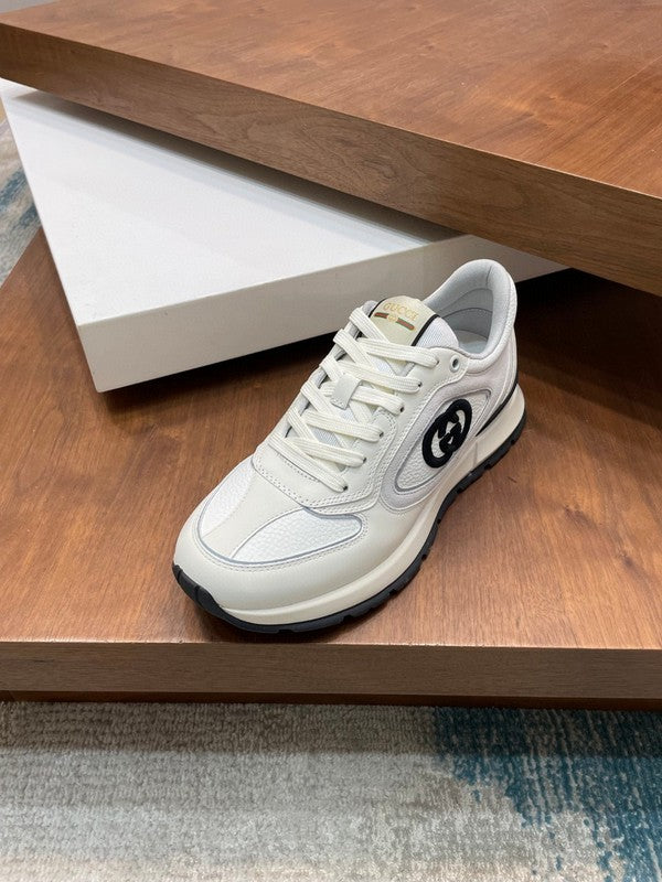 Gucci classic monochrome luxury sneakers view 5 cushioned comfort fit