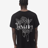 Close-up of Amiri t-shirt craftsmanship