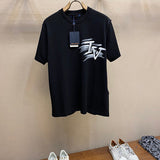 Back view of Louis Vuitton cotton t-shirt with signature branding