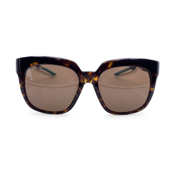 Balenciaga Brown Triples Squared Sunglasses Bb0025Sa 55/19 135Mm — Designer Fashion Sunglasses