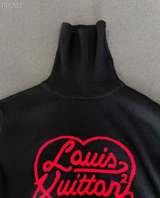 Back view of Louis Vuitton luxury clothing with everyday silhouette