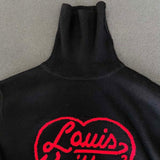 Back view of Louis Vuitton luxury clothing with everyday silhouette