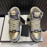 Gucci bold contrast luxury sneakers view 4 signature lace-up style
