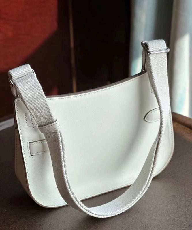 Side view of modernist structured handbag