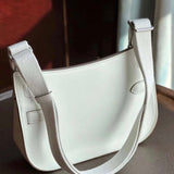 Side view of modernist structured handbag