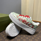 Gucci sneakers detailed view showing premium designer craftsmanship