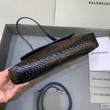 Statement Vegan Leather Handbag - Signature Hardware Accents | Women's Everyday Carry Handbag #443 - hardware and detail close-up (image 5) of designer-inspired handbag
