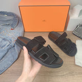 Hermès White Chelsea Boots - Full Silhouette View