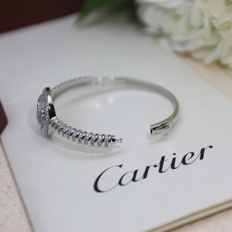 Close-up detail view of Cartier unisex jewelry piece
