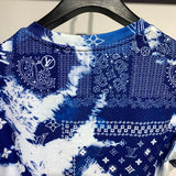 Front view of Louis Vuitton cotton t-shirt with signature branding