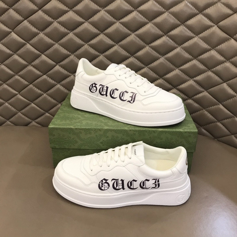 Gucci soft grey luxury sneakers view 8 premium leather build