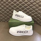 Gucci soft grey luxury sneakers view 8 premium leather build