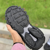 Balenciaga Chocolate Brown Low-Top Sneakers - Back View