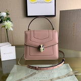 Classic Faux Leather Handbag - Polished Finish | Women's Luxury Handbag #1689 - product detail shot (image 10) of designer-inspired handbag