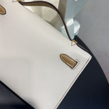  Statement top-handle bag carried on shoulder