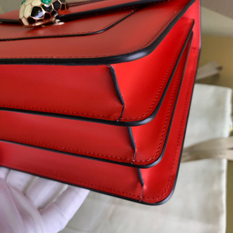 Classic Faux Leather Handbag - Smooth Faux-Leather Exterior | Women's Premium Handbag #1698 - hardware and detail close-up (image 5) of designer-inspired handbag
