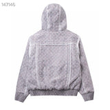 Side profile of Louis Vuitton luxury clothing with tailored silhouette
