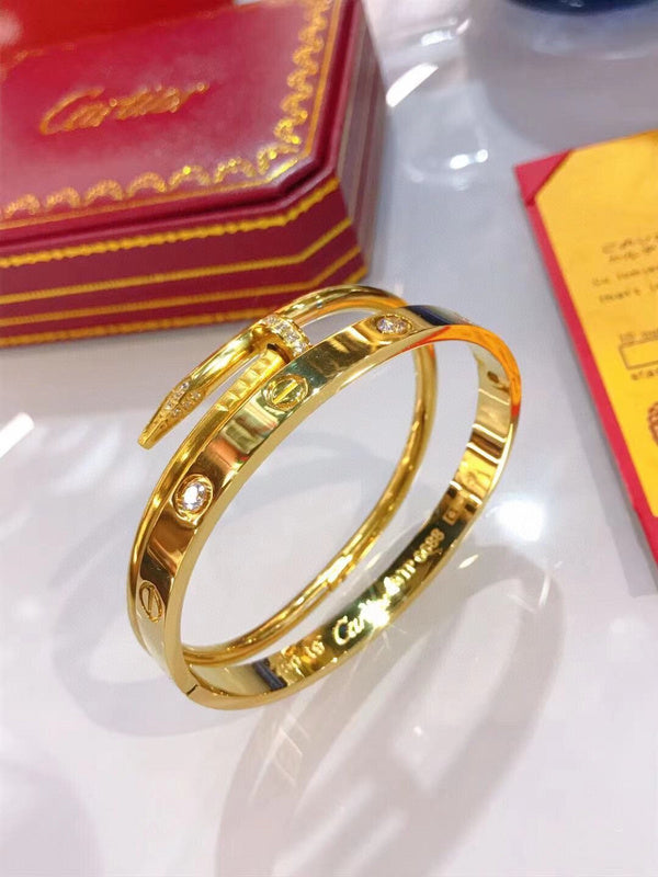 Front view of Cartier unisex jewelry piece