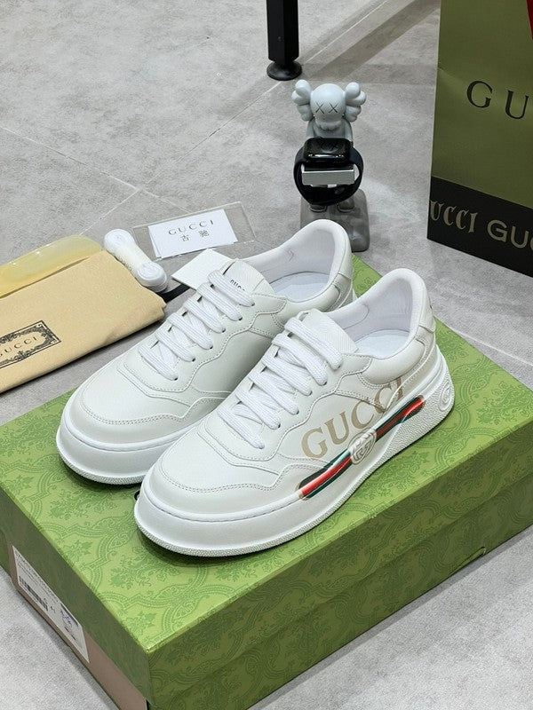 Gucci tonal black luxury sneakers view 9 padded collar comfort