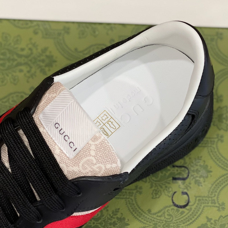 Gucci muted earth tones luxury sneakers view 4 retro runner design
