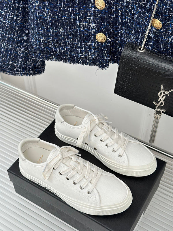 Close-up of Saint Laurent shoes craftsmanship