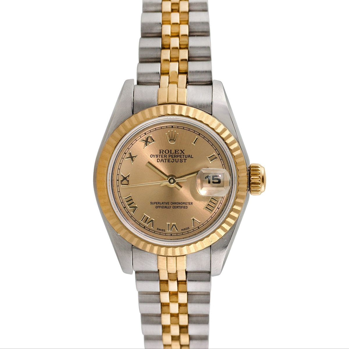 Side view of Rolex women's watch