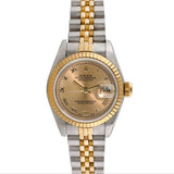 Side view of Rolex women's watch