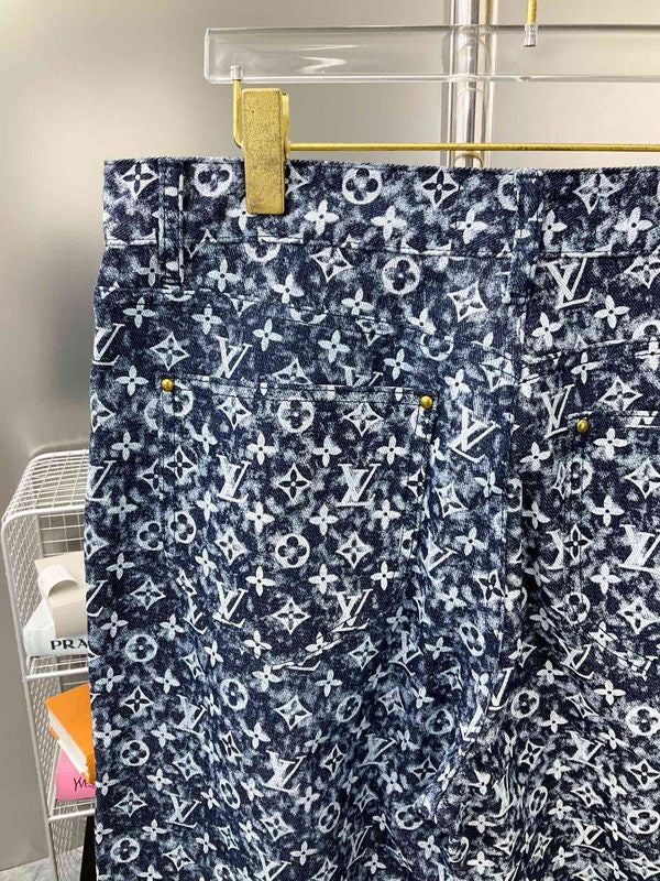 Front view of Louis Vuitton luxury clothing with everyday silhouette