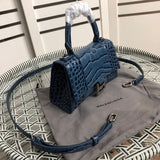 Back view of sleek chic women's handbag – women's statement bag