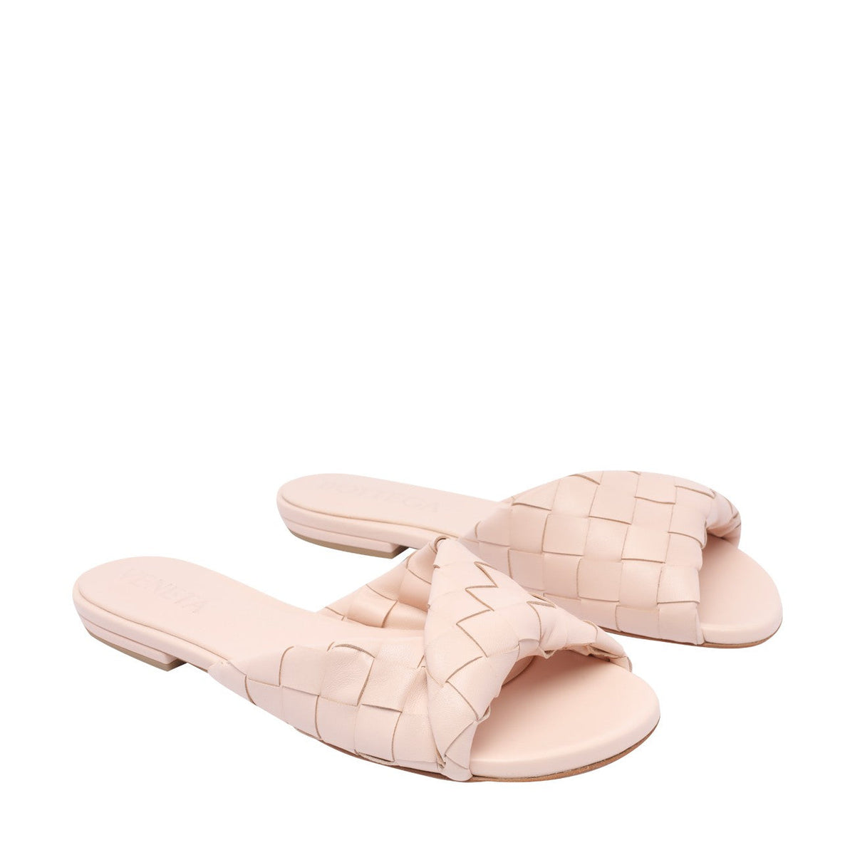 Bottega Veneta premium sandals detail and craftsmanship close-up