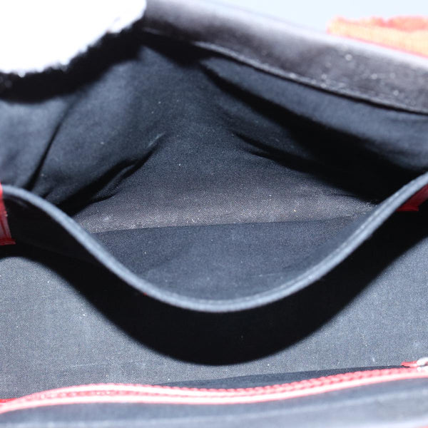 Balenciaga Hard Ware Small Hand Bag Canvas Black Red 671402 | Designer Luxury Handbag