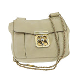 Chloe women's shoulder bag Beige luxury designer leather