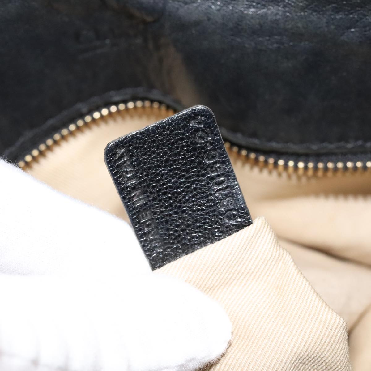 Chloe designer handbag leather closeup detail