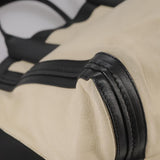 Belvaresque elegant leather Handbag angled view