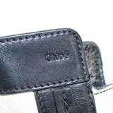 Chloe designer handbag leather closeup detail