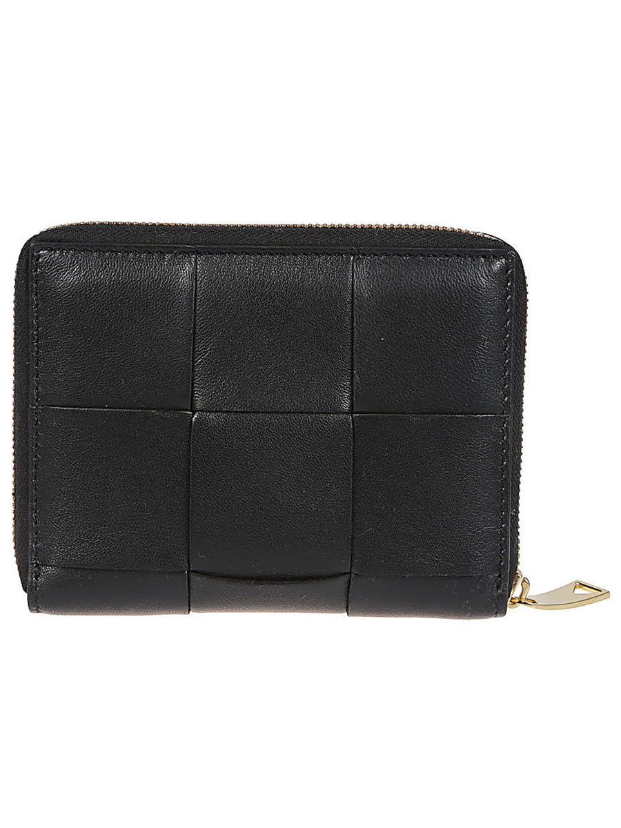 Bottega Veneta Wallets? Bottega Veneta Women Cassette Leather Compact Wallet Elegant Everyday Leather Wallet