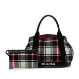 Balenciaga authentic luxury tote bag Navy leather craftsmanship