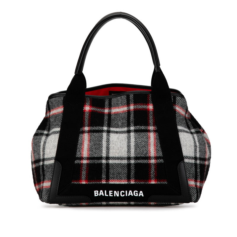 Balenciaga women's tote bag Navy luxury designer leather