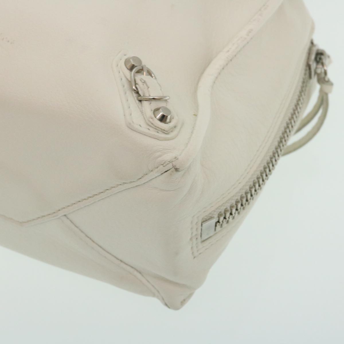 Balenciaga 2Way Shoulder Bag Hand Bag Leather White — Designer Shoulder Bag