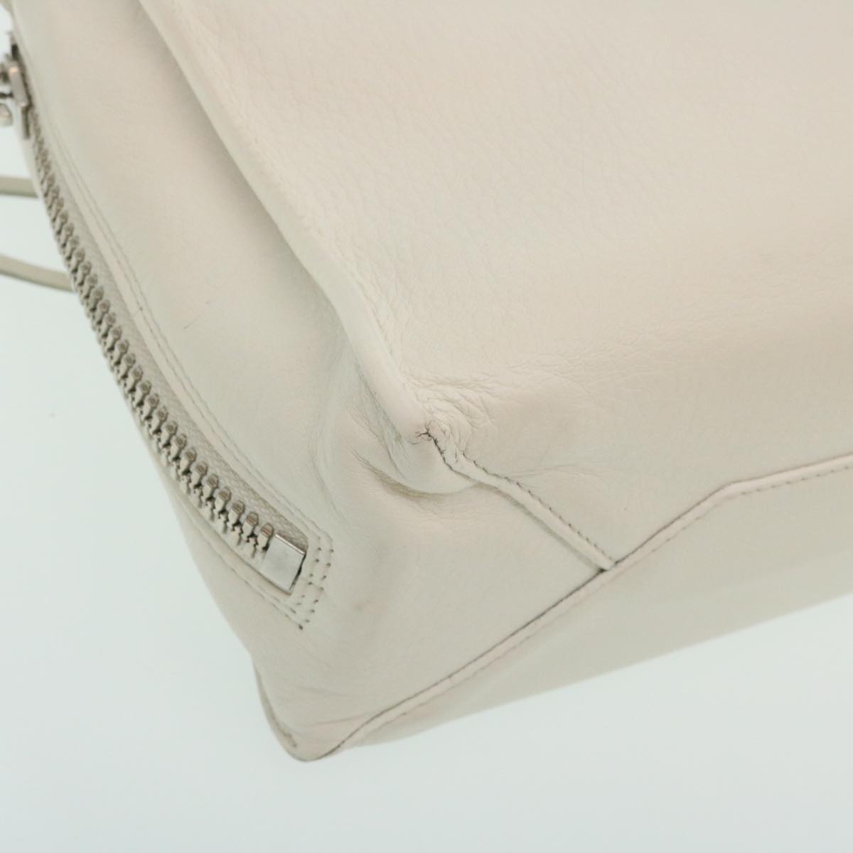 Balenciaga 2Way Shoulder Bag Hand Bag Leather White — Designer Shoulder Bag