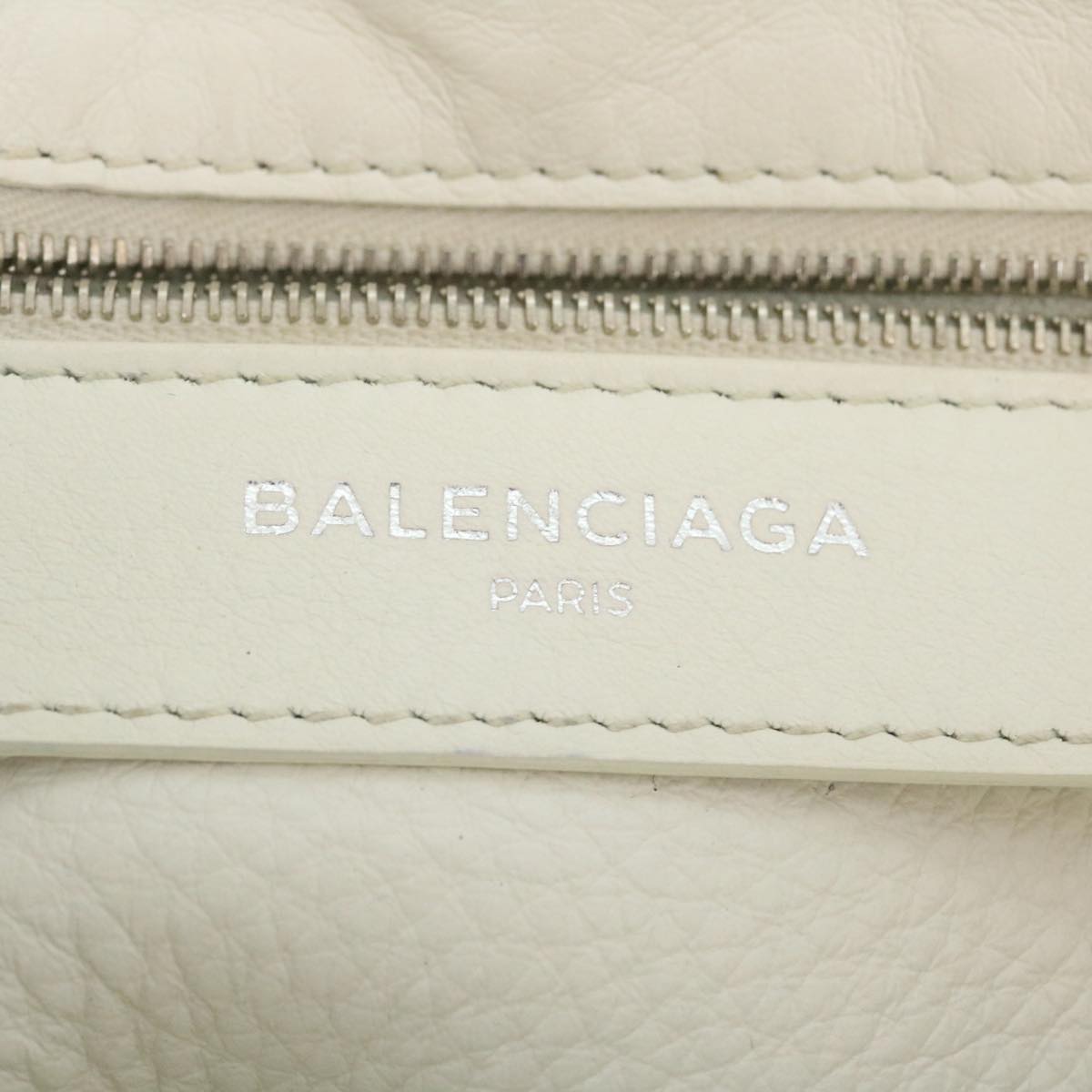 Balenciaga 2Way Shoulder Bag Hand Bag Leather White — Designer Shoulder Bag