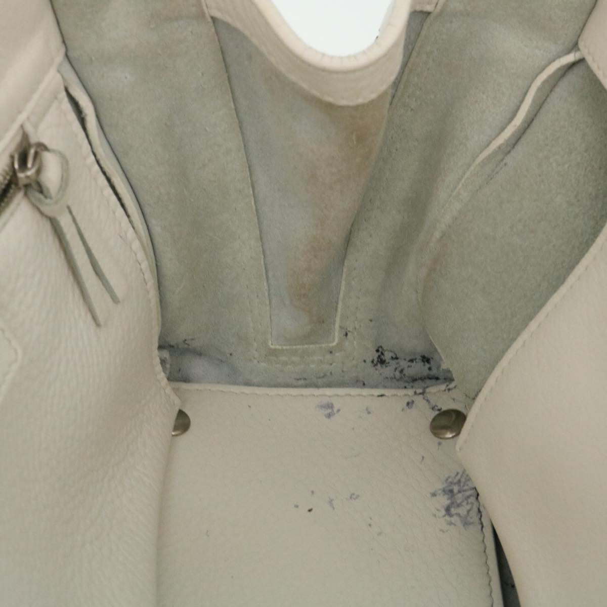 Balenciaga 2Way Shoulder Bag Hand Bag Leather White — Designer Shoulder Bag