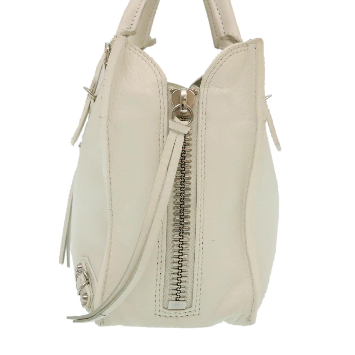 Balenciaga 2Way Shoulder Bag Hand Bag Leather White — Designer Shoulder Bag