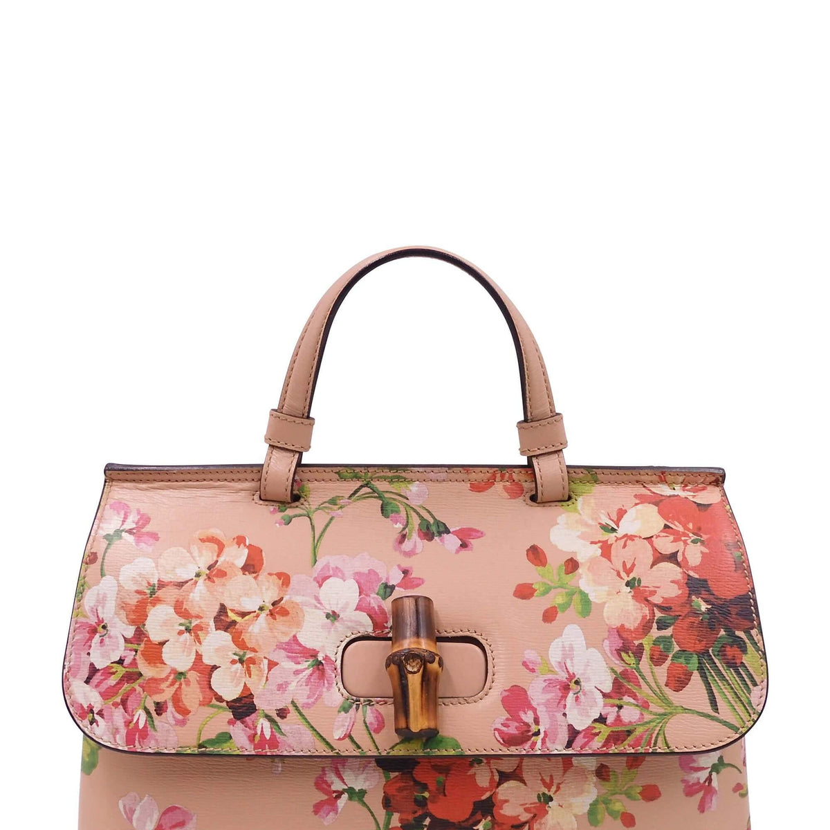 Gucci Bags? Gucci Bamboo Blooms Daily Bag Peach Premium Designer Shoulder Bag