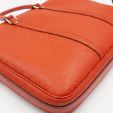 Close-up of Diamante bags hardware and fine stitching