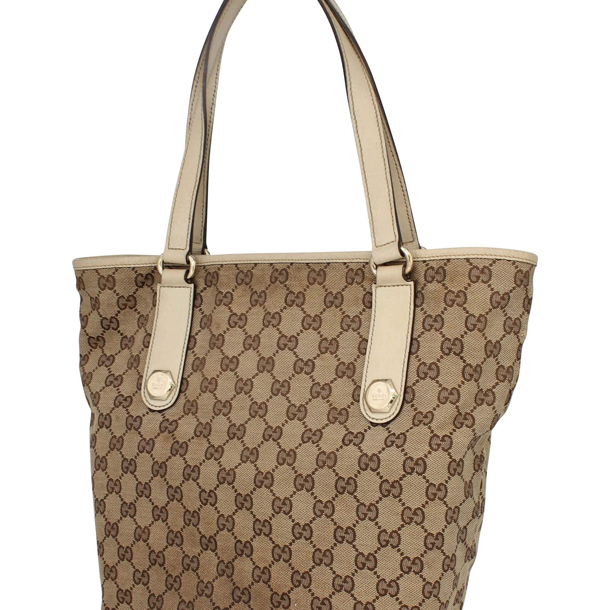 Close-up of GG bags hardware and fine stitching