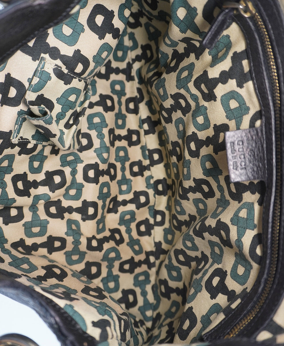 Close-up of Medium bags hardware and fine stitching